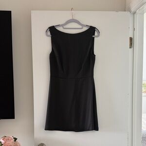 Reformation Black Sleeveless Fit-and-Flare Mini Dress
